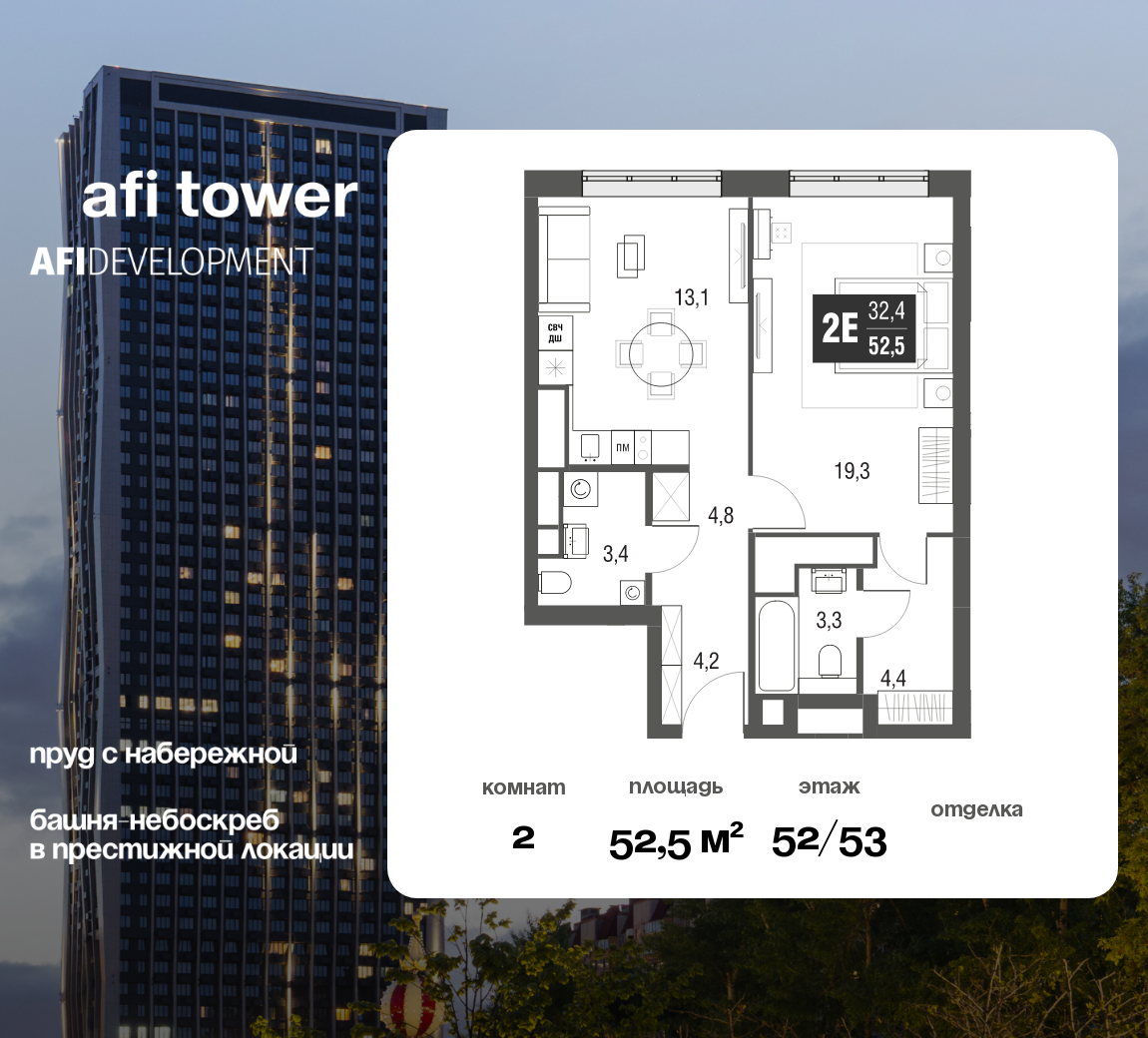 Планировка 2-комн.