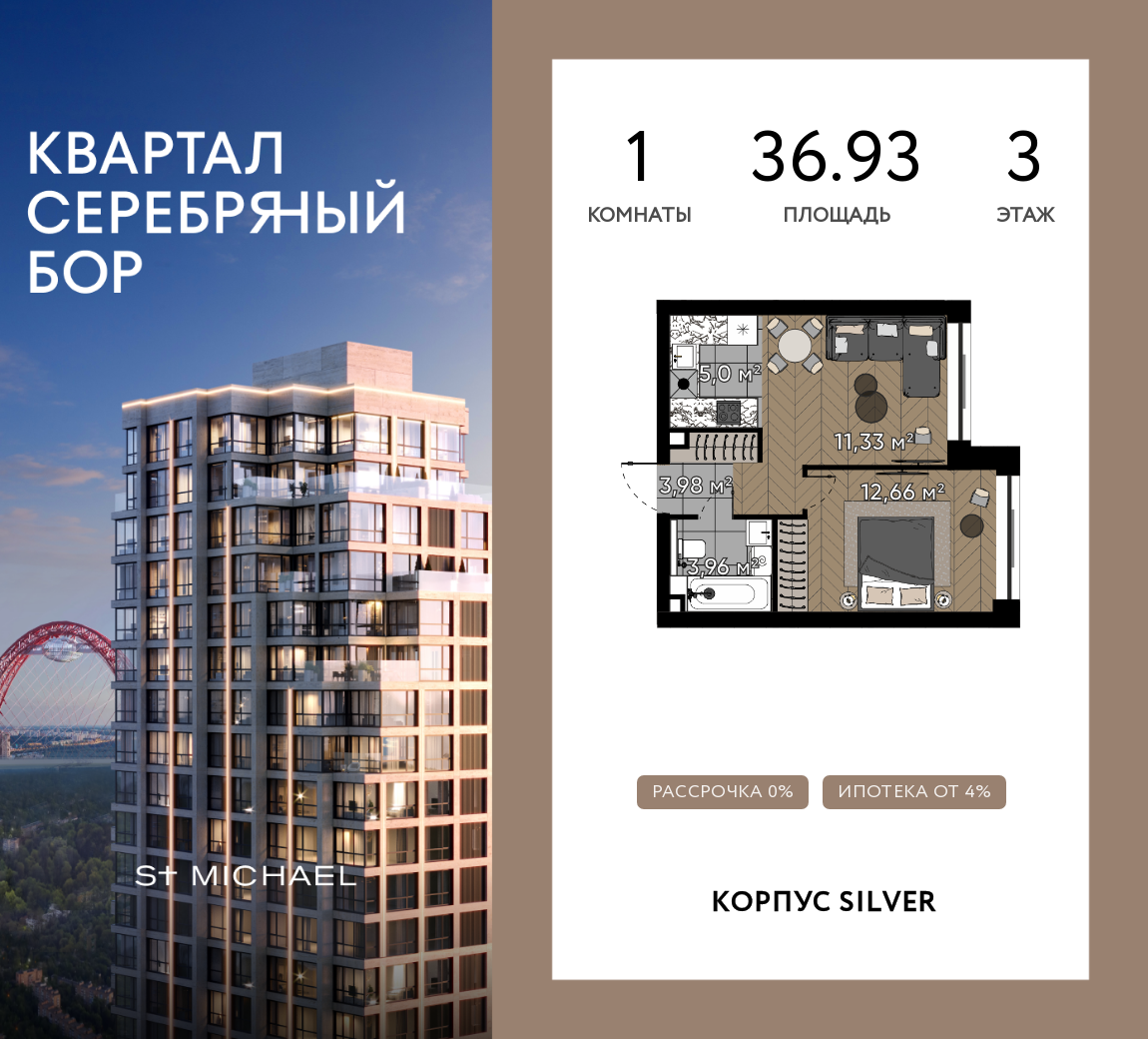 Планировка 1-комн.